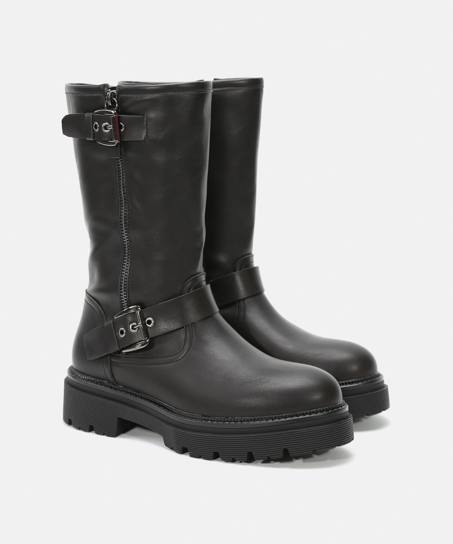 Botas biker negras image number null